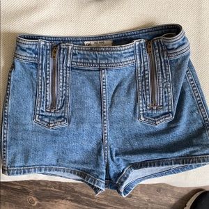 Adorable High Waisted Free People Jean Shorts